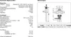 Technical specifications and dimensional drawing of a thermostatic mixing valve. Anteprima dell’immagine prodotto