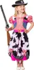 Cowgirl Kostüm Kleid mit Schleifchen für Kinder Gr. 116-128 bunt Wilder Westen SALE Fasching Karneval Mottoparty Kinderfasching Produktbild-Vorschau