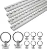 Airlineschiene Set eckig silber 4x 1m inkl. 8x Ösen – Produktbild-Vorschau 1