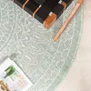 Dywan zewnętrzny okrągły - Summer Azteca Miętowy Podgląd zdjęcia produktu 2
