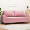 2-Sitzer-Sofa Rosa 140 cm Samt Produktbild-Vorschau 2