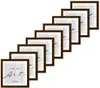 🖼️KNOR®️ Bilderrahmen 20X20 cm Braun Holzdekor, 9er Set Produktbild-Vorschau 1