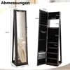 COSTWAY Armoire à bijoux, armoire à glace avec miroir Voir les images du produit 3