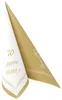 Airlaid Serviette Happy Years 70 Jahre in Gold, 40 x 40 cm, Produktbild-Vorschau 3