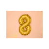 Folienballon Zahl "8" 35cm gold Metall 1 Stk. Produktbild-Vorschau 3