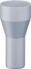 A gray PVC pipe reducer fitting. Produktbild-Vorschau