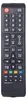 A black remote control with various buttons, including a power button, number pad, navigation buttons, and colored function buttons. Náhled obrázku produktu