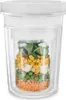A clear plastic food storage container with multiple layers of food inside. Náhľad obrázku produktu