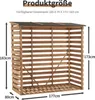 M MCombo Holzregal, Outdoor Kaminholzregel mit Rückwand, Produktbild-Vorschau 6