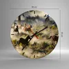 Wanduhr - Rund - Glasuhr - Cowboy Cowgirl Pferd - 40x40cm - Produktbild-Vorschau 3