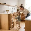 Relaxdays Vzdelávacia veža Medveď, skladateľná kuchynská Náhľad obrázku produktu 2