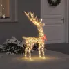 vidaXL 3D Rentier mit 140 LEDs Warmweiß 128 cm PET Produktbild-Vorschau 1