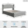 INONEFT Polsterbett 140x200cm, Boxspringbett, Bettgestell Produktbild-Vorschau 2