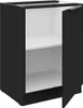 Küchen Unterschrank 60 cm SIENA Schwarz Küche Küchenzeile Produktbild-Vorschau 2