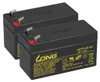 2x 12V 1,2Ah kompatibel Krankenhausbett Evolution LI150Ax Produktbild-Vorschau 1