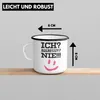 Trendation - Ich Aggressiv Nie Lustige Emaille Tasse mit Produktbild-Vorschau 4