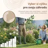 Floranica Lemovanie hrobu vlnité drevené 100 x 30 cm, Hnedá Náhľad obrázku produktu 2