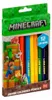 Pastelli a 12 colori Jumbo triangolari Minecraft Astra Anteprima dell’immagine prodotto 1