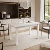 ARTON 140 cm ausziehbarer Tisch, Tischplatte Farbe: Weiß, Produktbild-Vorschau 1