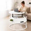 Relaxdays Couchtisch mit Stauraum, HxD: 47 x 80 cm, Produktbild-Vorschau 2