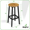 Taboret olcha barowy stołek do kuchni do jadalni 32x32x65 Podgląd zdjęcia produktu 3