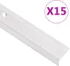 vidaXL Profili paragradino a L 15 pz. Alluminio 100 cm Anteprima dell’immagine prodotto 5