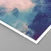 Poster - Poster ohne Rahmen - Abstraktion Rosa Blau - 30x30 Produktbild-Vorschau 2