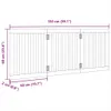 Zábrana pro psy skládací 3 panely černá 150 cm topolové Náhled obrázku produktu 9