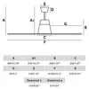 Faro 33490, Haushalts-Lamellenlüfter, Braun, Zimmerdecke, Produktbild-Vorschau 3