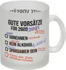 Gute Vorsätze für 2022 Glas Tasse mit lustigem Spruch Produktbild-Vorschau 1