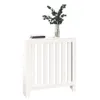 vidaXL Kryt radiátora biely 79,5x19x84 cm Borovicový masív Náhľad obrázku produktu 4
