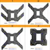A collage of four different TV wall mount brackets, each labeled with a number and VESA mounting dimensions. Produktbild-Vorschau
