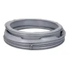 A gray washing machine door seal is shown against a white background. Produktbild-Vorschau