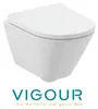 VIGOUR DERBY V3 Kompakt Wand-WC-Set 48 cm spülrandlos Produktbild-Vorschau 1
