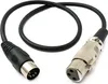 SYSTEM-S Audio Kabel 50 cm XLR 3 polig Buchse zu DIN 5 Produktbild-Vorschau 1