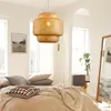 JDONG Pendelleuchte Rattan Hängeleuchte Lampenschirm Boho Produktbild-Vorschau 12