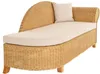 KRINES HOME rattanowy szezlong "Elegance" z poduszką Podgląd zdjęcia produktu 4