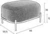Housecraft Living Polly Pouf/ Sitzhocker Bouclé Produktbild-Vorschau 7