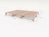 Gigapur G56 Massivholz-Bett 280x200 cm – Kiefer Natur Produktbild-Vorschau 6