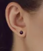Paar Echt Amethyst Kugel Ohrstecker 6mm Gelbgold 333 8 Produktbild-Vorschau 2