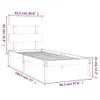 vidaXL Massivholzbett 90x190 cm Produktbild-Vorschau 6
