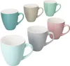 MAI 6er Set Jumbobecher Keramik 420 ml Pastellfarben mit Produktbild-Vorschau 2