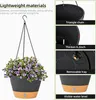 lot de 2 pots de fleurs suspendus avec drainage 20.3 cm Voir les images du produit 5