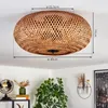 Decollatura moderne Deckenlampe aus Metall/Bambus/Holz in Produktbild-Vorschau 4