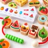 Dřevěné navlékací puzzle pro rozvoj jemné motoriky – Náhled obrázku produktu 4