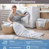 Bettwäsche 240x220 Baumwolle 3-teilig Bettbezug Grau-Weiß Produktbild-Vorschau 5