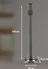 A product shot of a charging station stand for a vacuum cleaner, with dimensions indicated. Produktbild-Vorschau