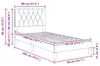 vidaXL Rám postele s čelem Světle šedá 80 x 200 cm Samet Náhled obrázku produktu 8