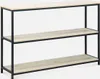 sweeek - Metallregal mit Ablagen in Holzdesign - Schwarz Produktbild-Vorschau 1