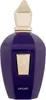 A studio shot of a purple perfume bottle with a gold cap and accents. Anteprima dell’immagine prodotto